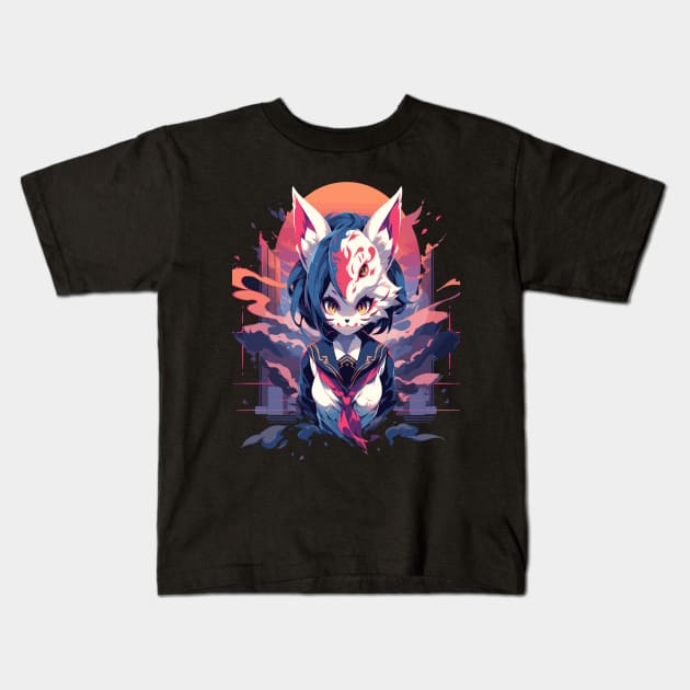 Cosplayer Touka Cat Kids T-Shirt by Lug